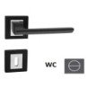 Klika Naturel JASPER černá matná/chrom WC klička JASPERHRBSWC