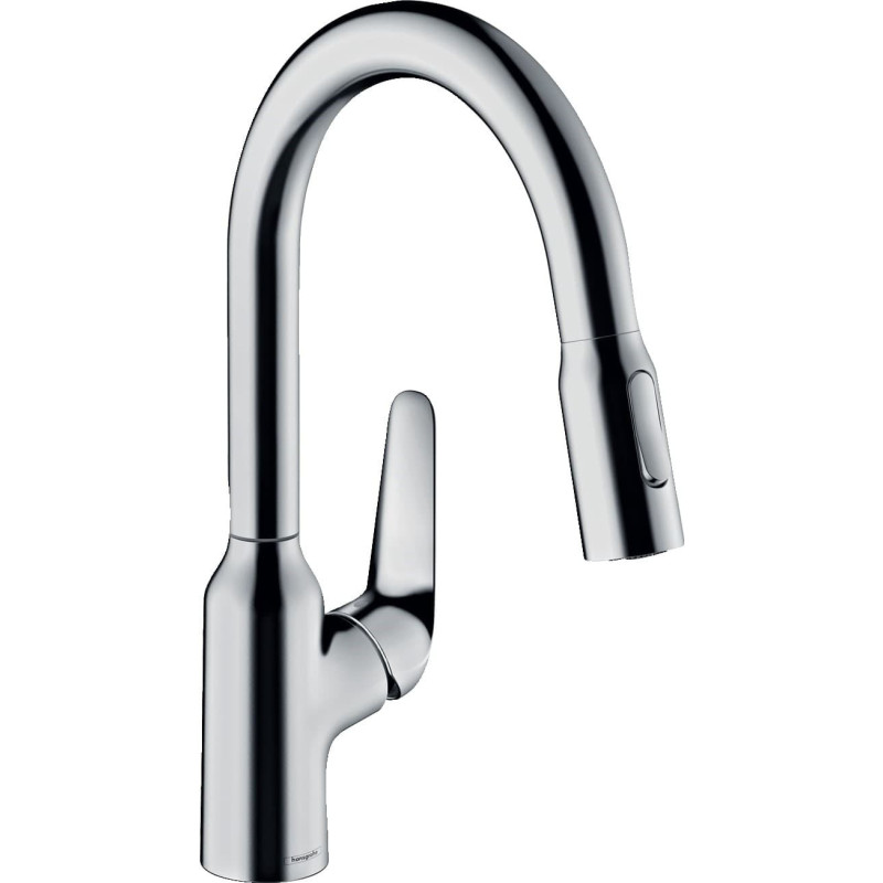 Dřezová baterie Hansgrohe Focus s vytahovací sprškou chrom 71862000
