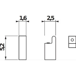 Háček Jika Pure chrom 813B.3.004.000.1