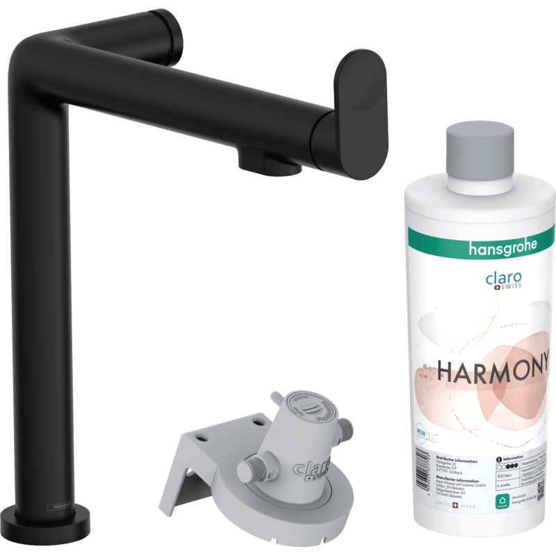 Dřezová baterie Hansgrohe Aqittura bez výpusti matná černá 76802670