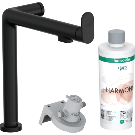 Dřezová baterie Hansgrohe Aqittura bez výpusti matná černá 76802670
