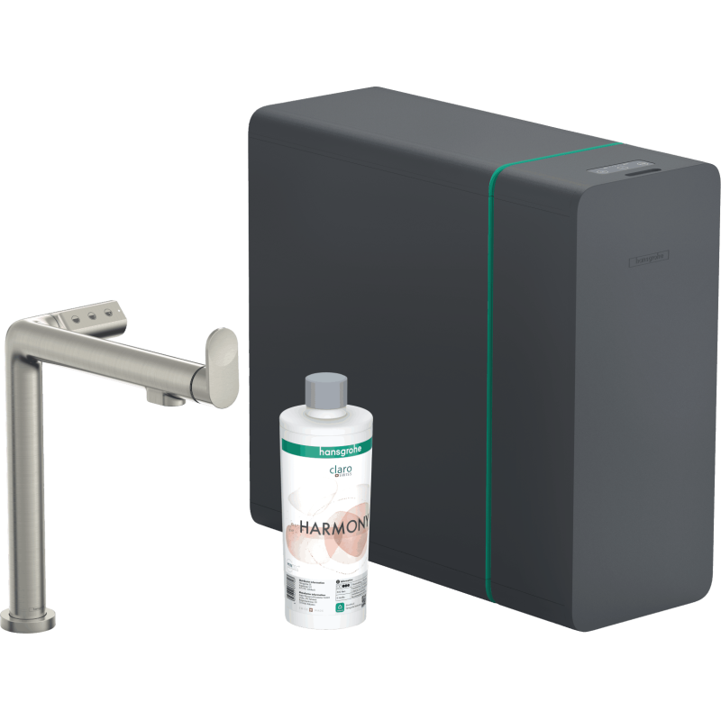 Dřezová baterie Hansgrohe Aqittura bez výpusti nerez 76837800