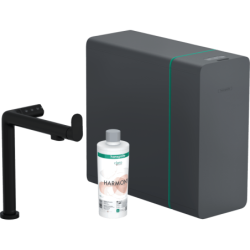 Dřezová baterie Hansgrohe Aqittura bez výpusti matná černá 76837670