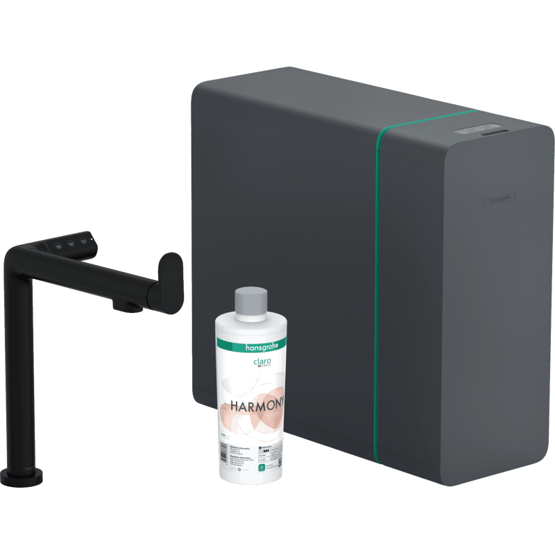 Dřezová baterie Hansgrohe Aqittura bez výpusti matná černá 76837670