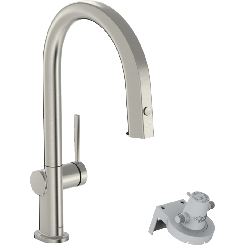 Dřezová baterie Hansgrohe Aqittura bez výpusti nerez 76826800