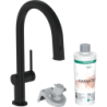 Dřezová baterie Hansgrohe Aqittura bez výpusti matná černá 76800670