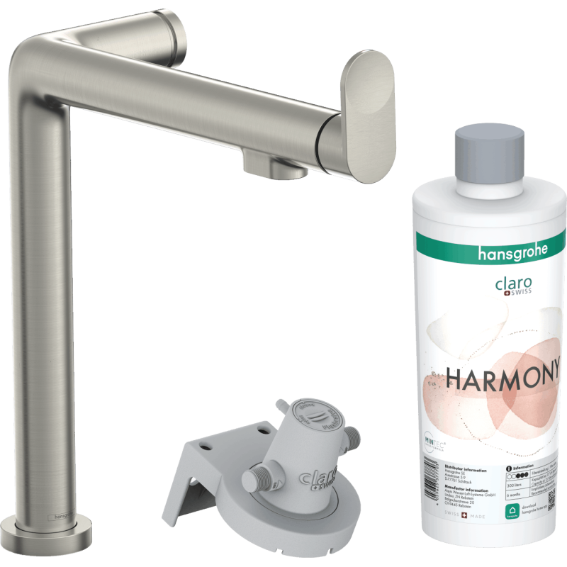Dřezová baterie Hansgrohe Aqittura bez výpusti nerez 76802800