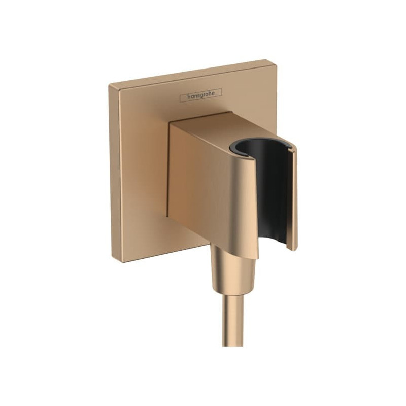 Podomítkový vývod Hansgrohe FixFit E se zpětným ventilem kartáčovaný bronz 26889140