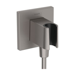 Podomítkový vývod Hansgrohe FixFit E se zpětným ventilem kartáčovaný černý chrom 26889340