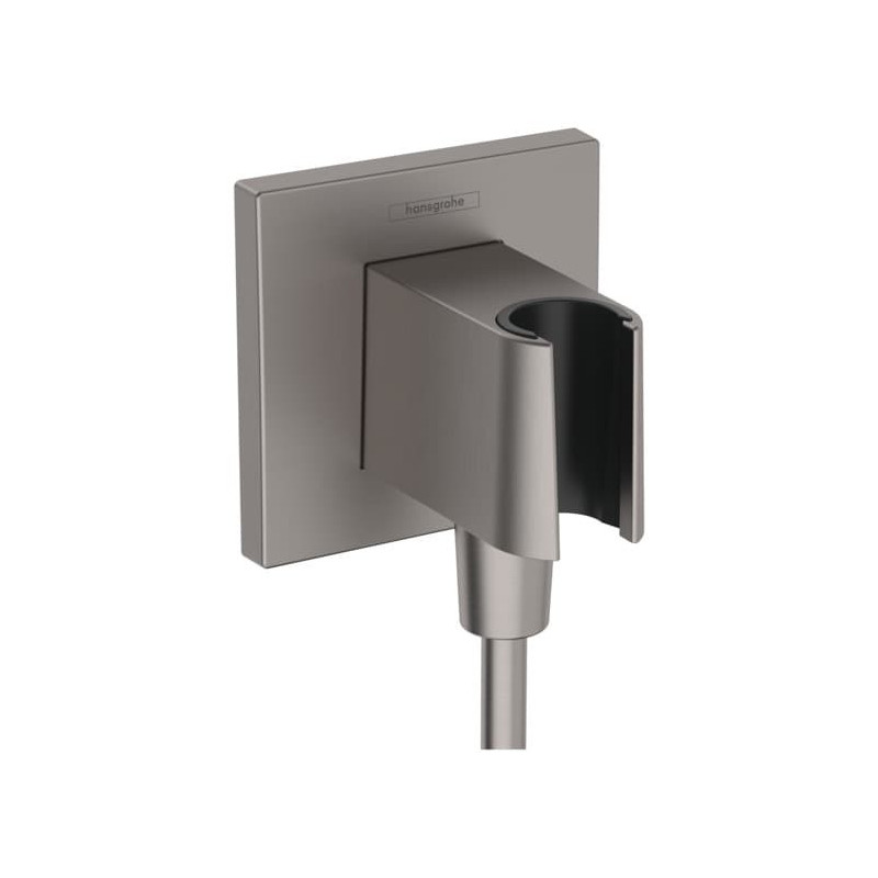 Podomítkový vývod Hansgrohe FixFit E se zpětným ventilem kartáčovaný černý chrom 26889340