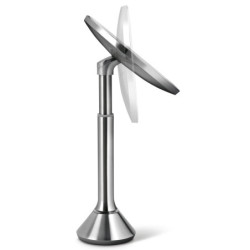 Kosmetické zrcátko Simplehuman Dual Touch kartáčovaná nerez ocel SHST3052