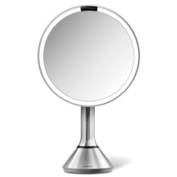 Kosmetické zrcátko Simplehuman Dual Touch kartáčovaná nerez ocel SHST3052