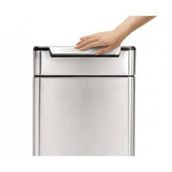 Odpadkový koš volně stojící Simplehuman Touch-bar bin 40 l Matná nerez ocel mat SHCW2014