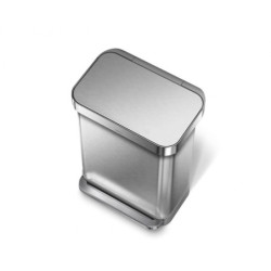 Odpadkový koš volně stojící Simplehuman Pedal bin 55 l Kartáčovaná nerez ocel mat SHCW2023