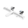 Vanová baterie SAT DARK bez sprchového setu 150 mm chrom SATBSDA222CR