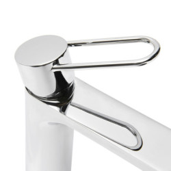 Umyvadlová baterie SAT Fusion bez výpusti páka kulatá  SATBSFU271KPU