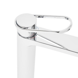 Vysoká umyvadlová baterie SAT Fusion bez výpusti páka šikmá SATBSFU285KPN