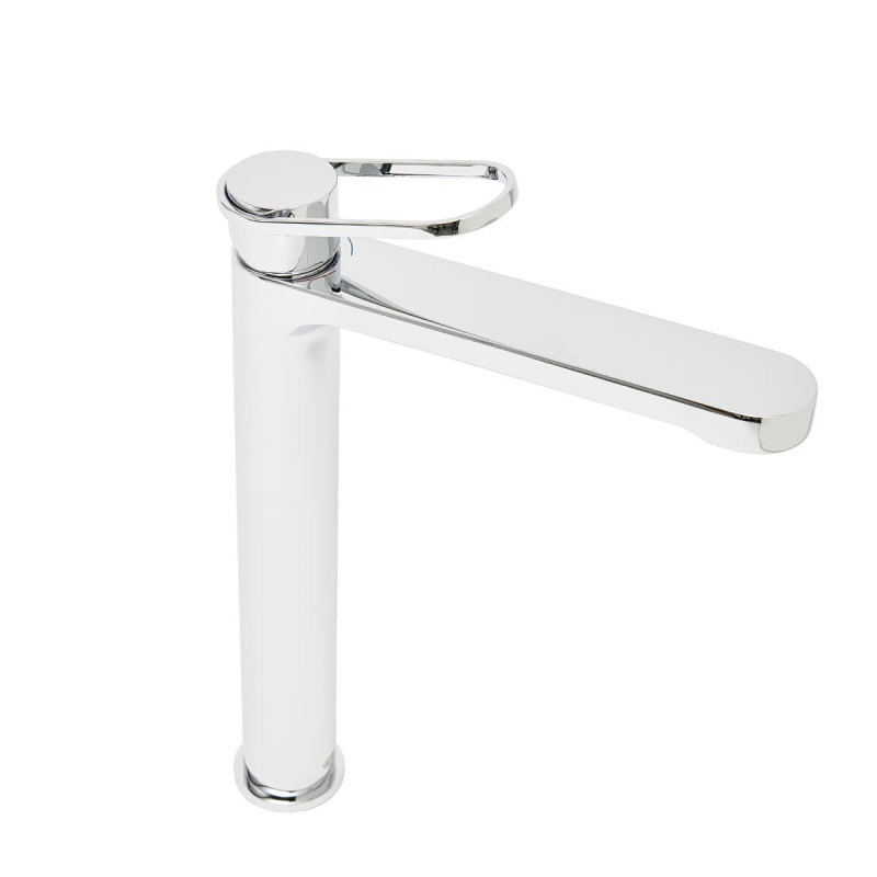 Vysoká umyvadlová baterie SAT Fusion bez výpusti páka šikmá SATBSFU285KPN