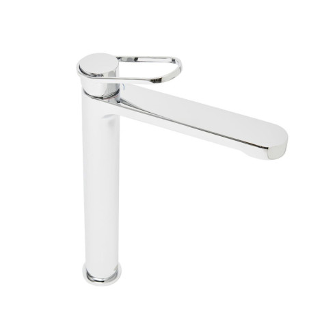 Vysoká umyvadlová baterie SAT Fusion bez výpusti páka šikmá SATBSFU285KPN