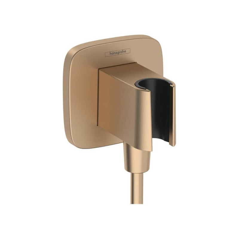 Podomítkový vývod Hansgrohe FixFit Q se zpětným ventilem kartáčovaný bronz 26887140