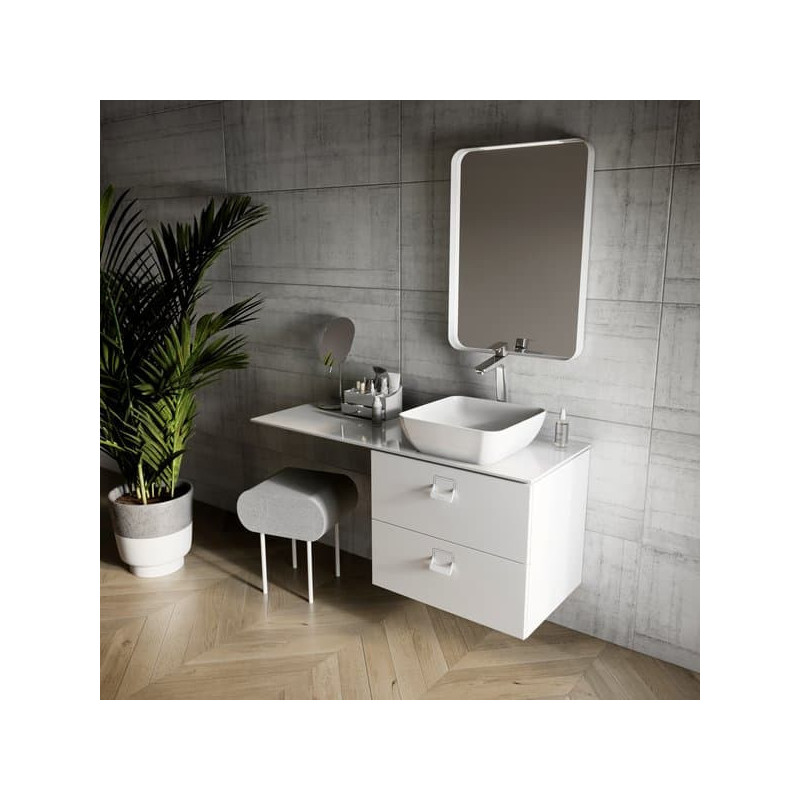 Zrcadlo bez vypínače Ravak Strip 80x70,6 cm bílá X000001567