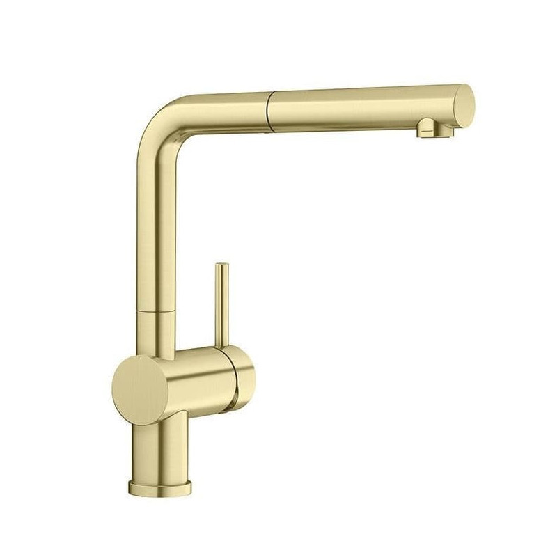 Dřezová baterie Blanco LINUS-S s výsuvnou sprškou saténově zlatá 526684