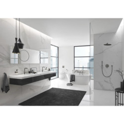 Sprchová a vanová baterie GROHE Essence bez podomítkového tělesa kartáčovaný Hard Graphite 24167AL1