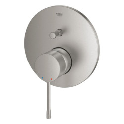Sprchová a vanová baterie GROHE Essence bez podomítkového tělesa supersteel 24167DC1