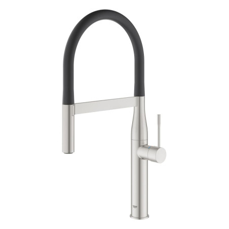 Dřezová baterie GROHE Essence se silikonovým ramínkem supersteel 30503DC0