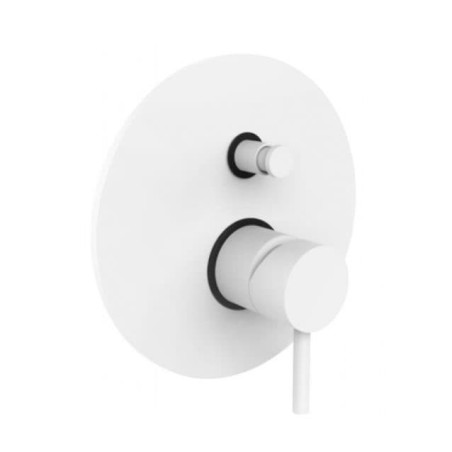 Sprchová a vanová baterie Paffoni Light včetně podomítkového tělesa bílá LIG015BO