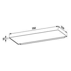 Vanová polička Laufen Kartell By Laufen transparent H3853320840001