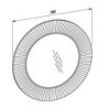 Zrcadlo s LED osvětlením Laufen Kartell By Laufen 78x78 cm zlatá H3863310870001