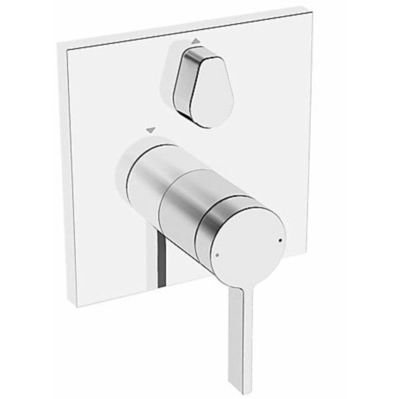 Sprchová a vanová baterie Hansa Loft bez podomítkového tělesa chrom 87609003