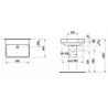 Umyvadlo Laufen Pro S 60x46,5 cm bez otvoru pro baterii H8109630001091