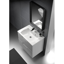 Zrcadlo bez vypínače Ravak Strip 90x70,6 cm černá X000001572