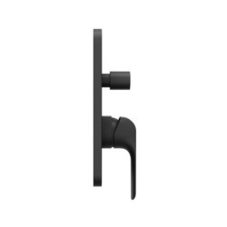 Sprchová a vanová baterie Ravak FLAT bez podomítkového tělesa černá X070179