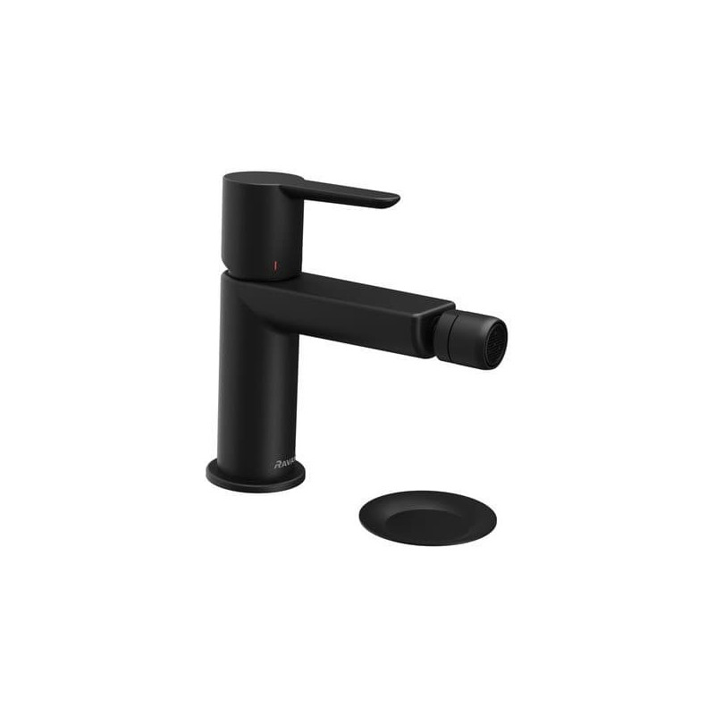 Bidetová baterie Ravak PURI s výpustí černá X070189