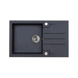 Set dřezu a baterie Alveus Rock 130 + Afra / 91 černá SETA20135