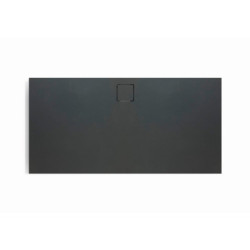 Sprchová vanička obdélníková Hüppe EasyFlat 180x90 cm litý mramor antracitová matná EF0115.128