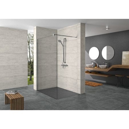 Sprchová zástěna Walk-In 80 cm Hüppe Design pure SIKOKHWI80
