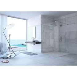 Sprchová zástěna Walk-In 140 cm Hüppe Design pure SIKOKHWI140