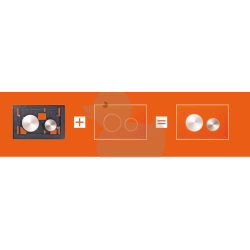 Kryt ovládacího tlačítka Tece Loop sklo kávově hnědá 9240678