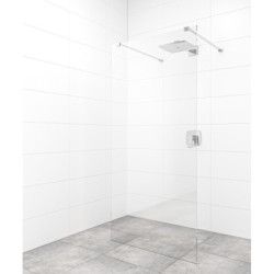Sprchová zástěna Walk-in 80 cm SAT v barvě profilu chrom SATBWI80ZAV