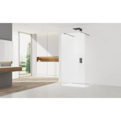 Sprchová zástěna Walk-in 100 cm SAT v barvě profilu Gun metal SATBWI100ZAVGM