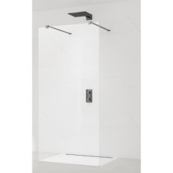 Sprchová zástěna Walk-in 100 cm SAT v barvě profilu Gun metal SATBWI100ZAVGM