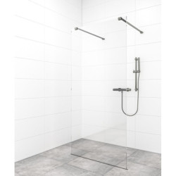 Sprchová zástěna Walk-in 140 cm SAT v barvě profilu Gun metal SATBWI140ZAVGM
