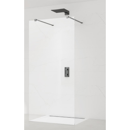 Sprchová zástěna Walk-in 140 cm SAT v barvě profilu Gun metal SATBWI140ZAVGM