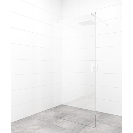 Sprchová zástěna Walk-in 100 cm SAT v barvě profilu bílá SATBWI100ZAVB