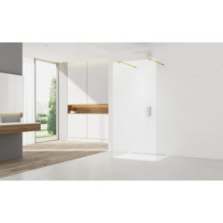 Sprchová zástěna Walk-in 90 cm SAT v barvě profilu zlatá SATBWI90ZAVZ