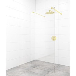 Sprchová zástěna Walk-in 90 cm SAT v barvě profilu zlatá SATBWI90ZAVZ